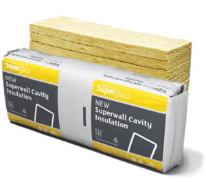 85mm Superglass Superwall 36 Cavity Wall Insulation Batt - (4.37m2)